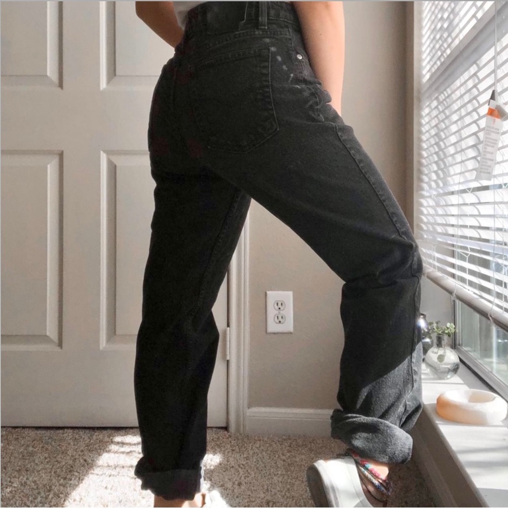 HARLEY-DAVIDSON MOM JEANS BLACK DENIM
HIGH WAISTED BOOTCUT
